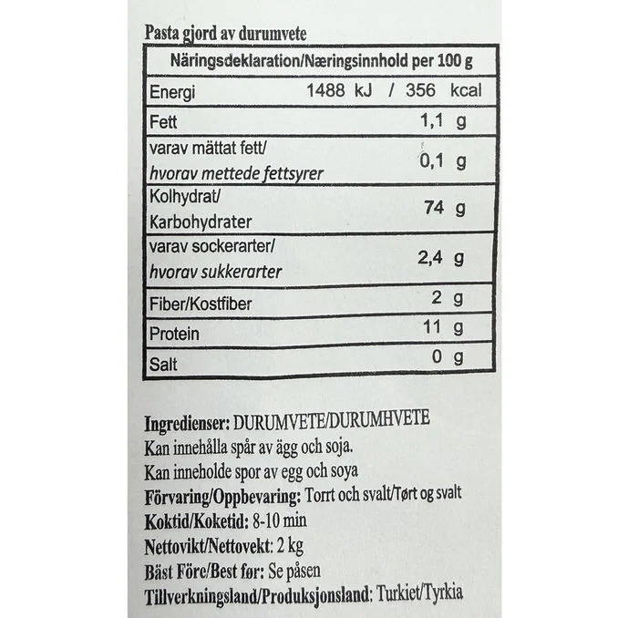 Pasta Fusilli