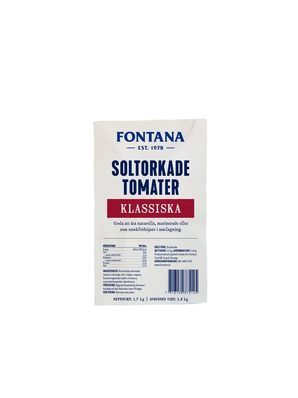 Tomater Soltorkade Klassiska påse