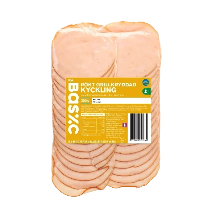 Kyckling Rökt Grillkryddad 300g ICA Basic