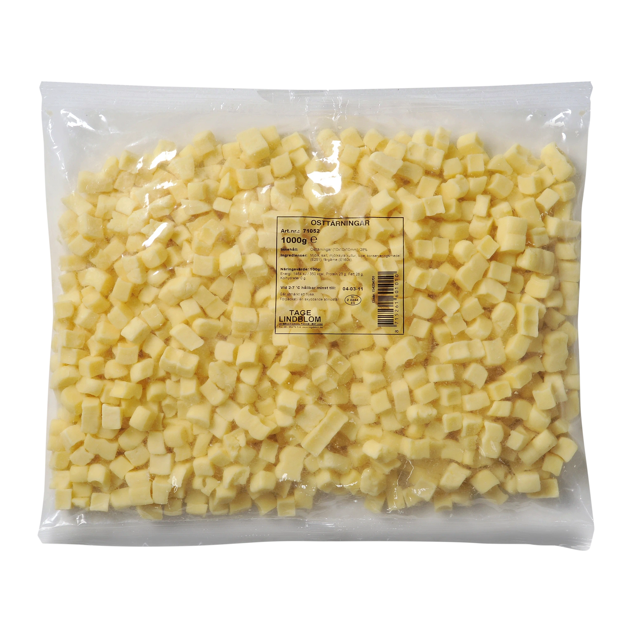 Osttärningar Gouda 28%