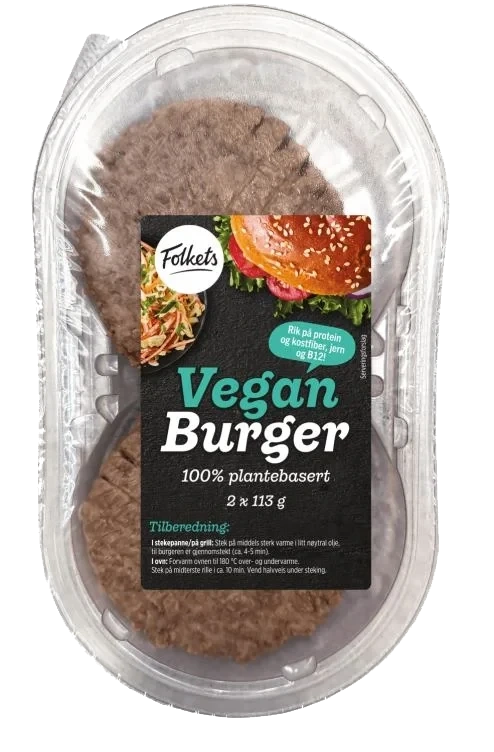 Vegansk Burger 226g Folkets
