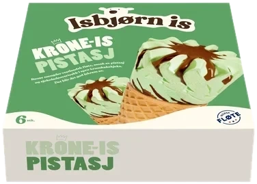 Krone-is Pistasj 6 stk