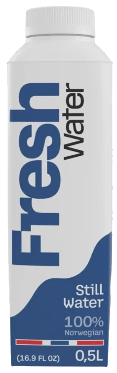 Vann på kartong   0,5l