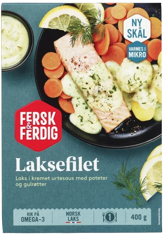 Laksefilet m/poteter 400g Fersk & Ferdig