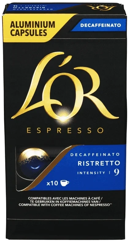 L'Or Kaffekapsler Ristretto Decaf 10stk