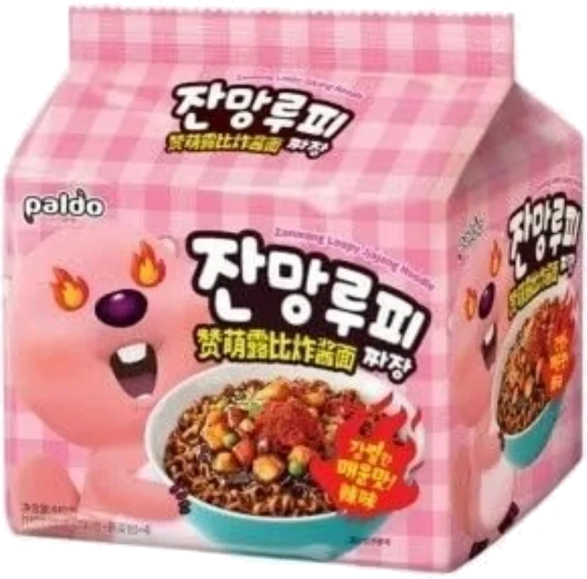 Paldo Zanmang Jjajang Spicy 4-pack 440g