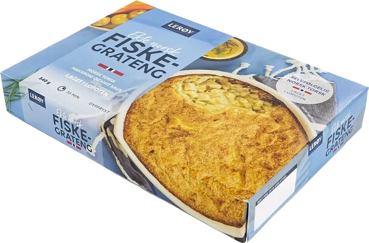 Fiskegrateng Ekte Norsk 540g Lerøy