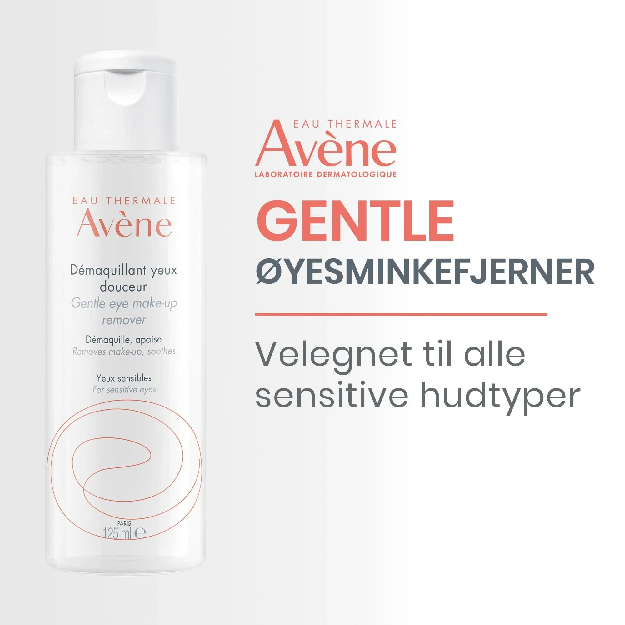 Avène Gentle Eye Make-up Remover, 125 ml