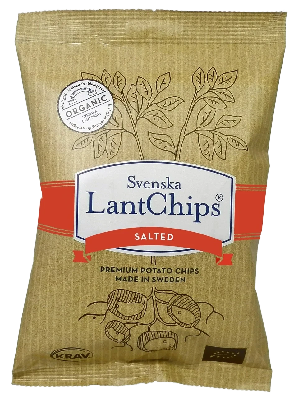 Chips Salt, 100g, økologisk, Svenska Lantchips
