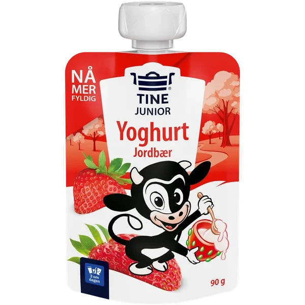 Tine Junior Yoghurt Jordbær 90 G