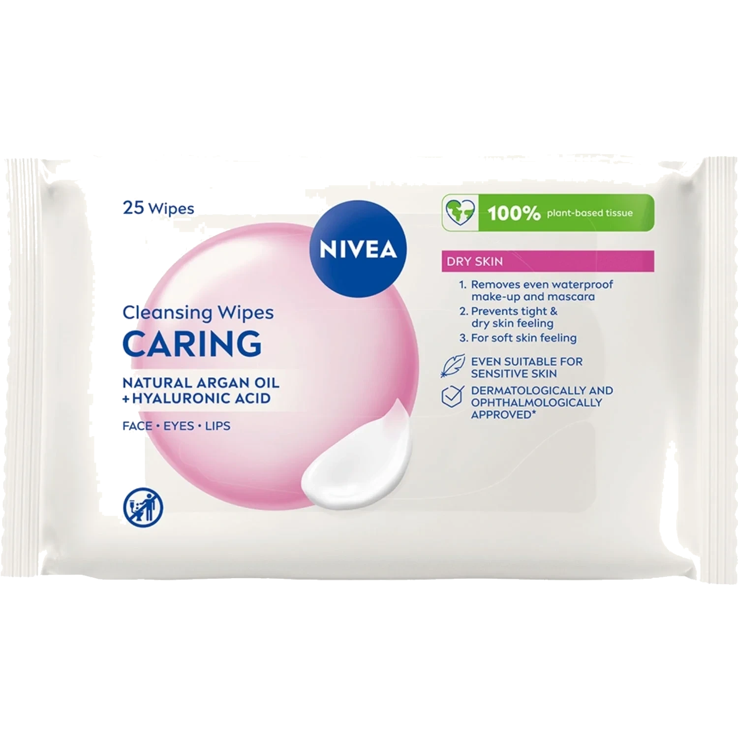 NIVEA 3-in-1 Caring Cleansing Wipes 200 ml