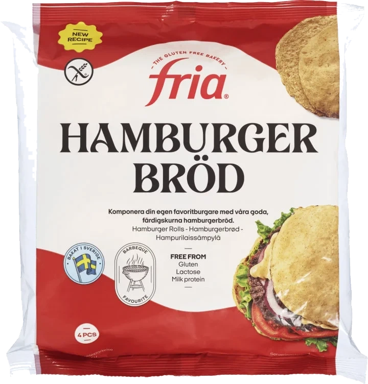 Hamburgerbrød Glutenfri 280g Fria