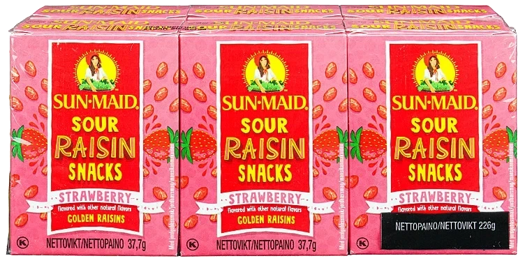 Rosiner sour strawberry  6x37,7g