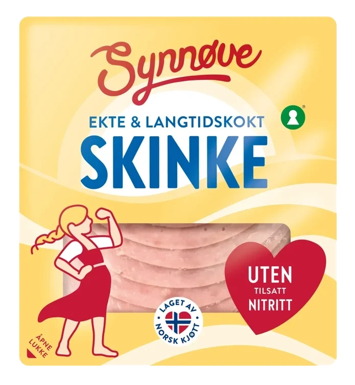 Kokt Skinke skivet 100g Synnøve