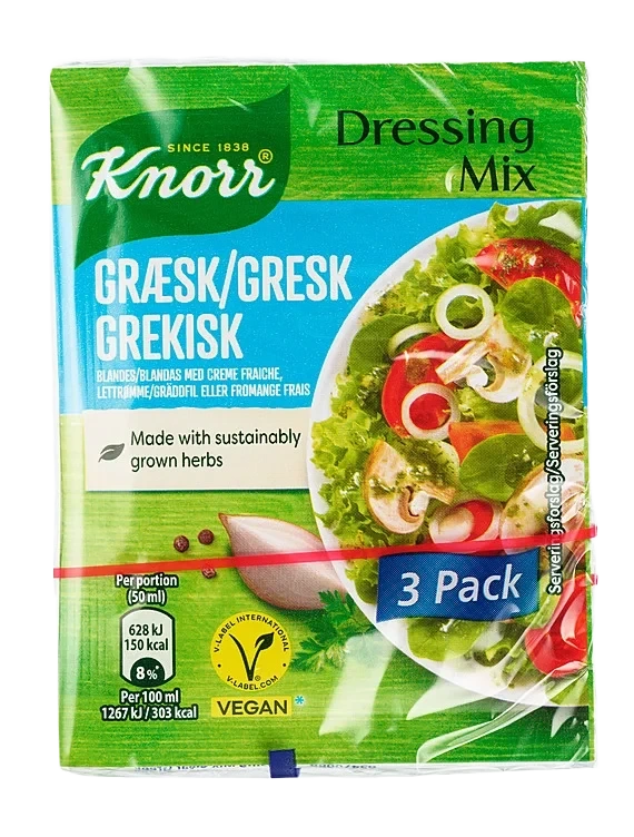 Knorr dressingmix gresk 24g 3-pk