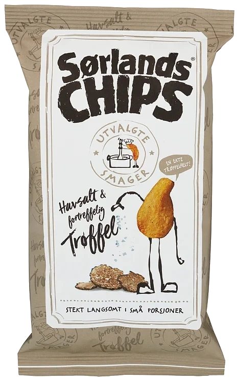 Sørlandschips havsalt & trøffel  100g