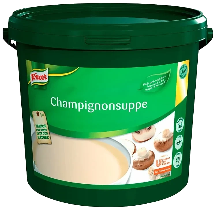 Champignonsuppe, pasta   40l   4kg