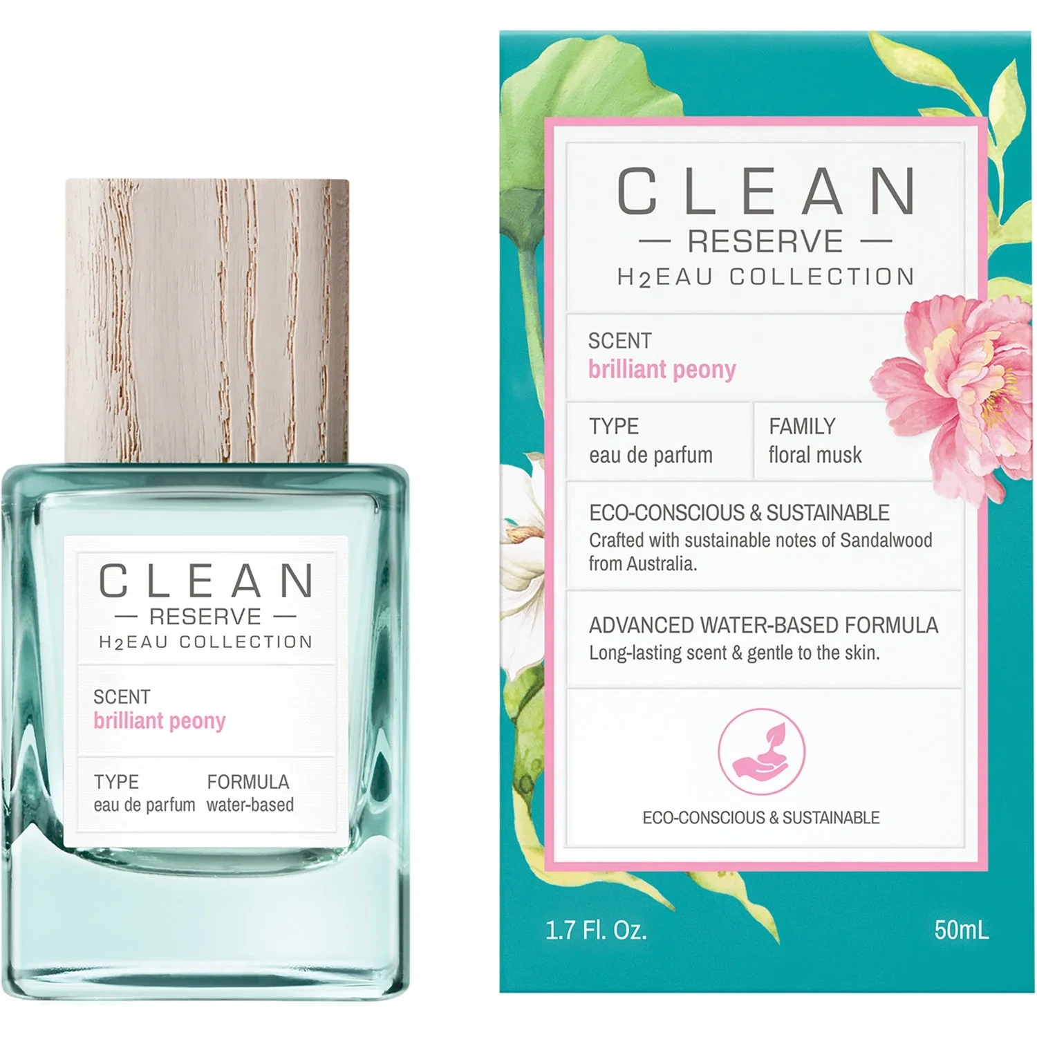 Clean Reserve H2EAU Brilliant Peony Eau de Parfum 50 ml