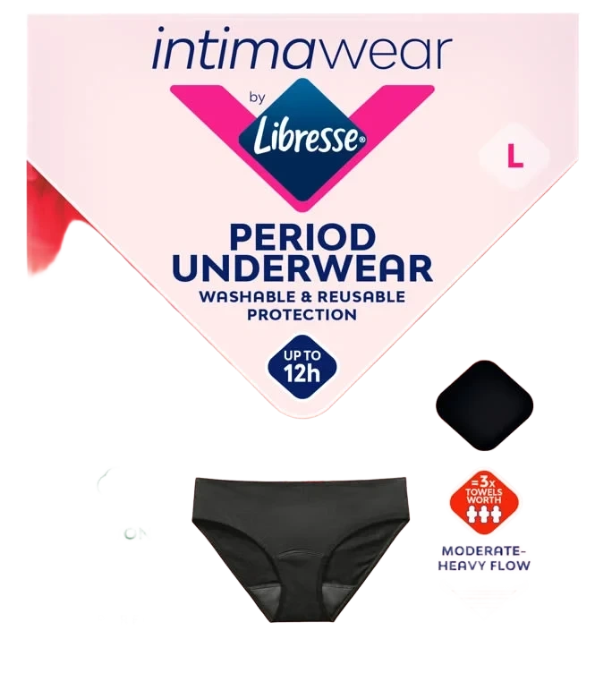 Libresse Menstruse Hipster Svart L 1stk