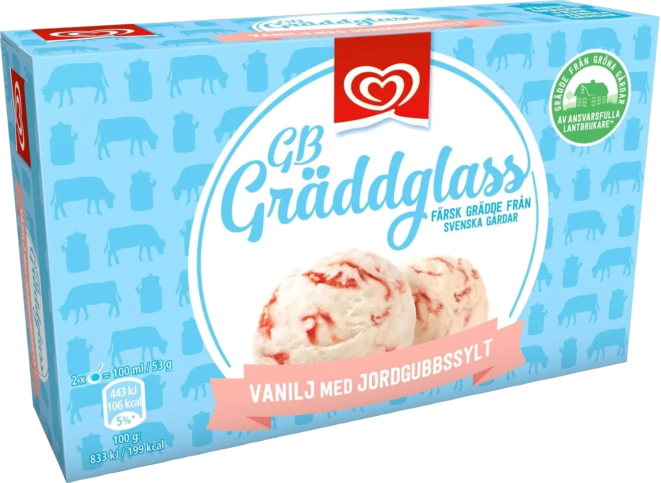 Vanilj o jordgubb