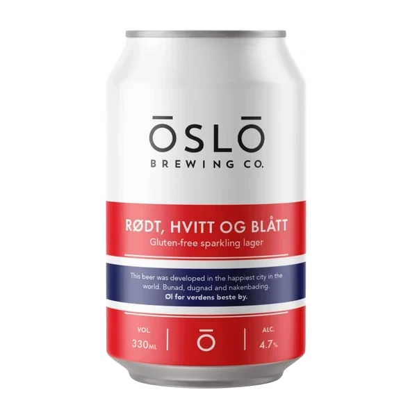 Rødt, Hvitt og Blått - 0.33l bx - 4.7%