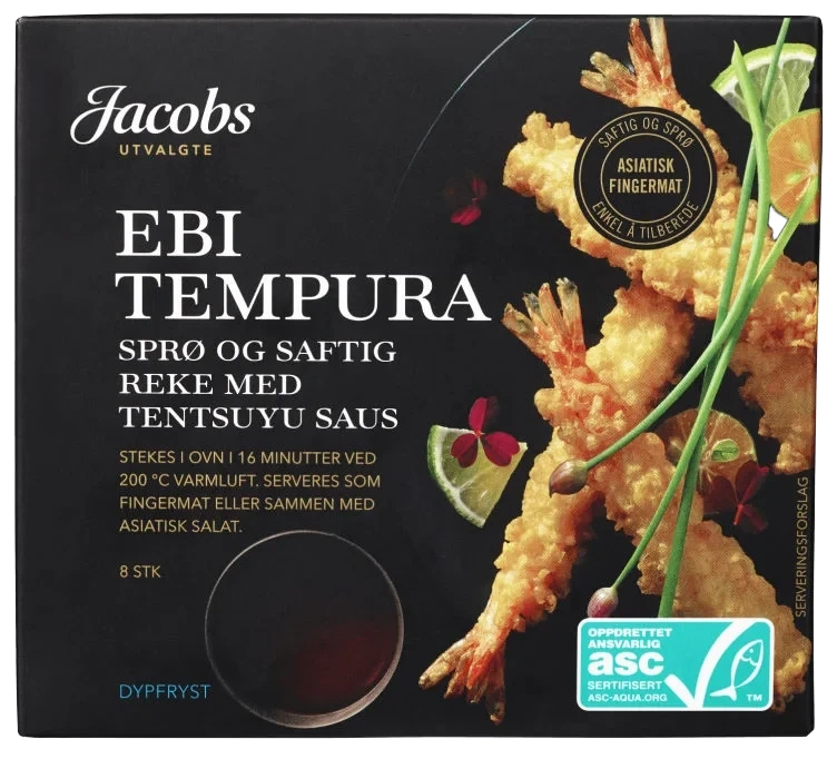 Ebi Tempura Reke 180g Jacobs Utvalgte