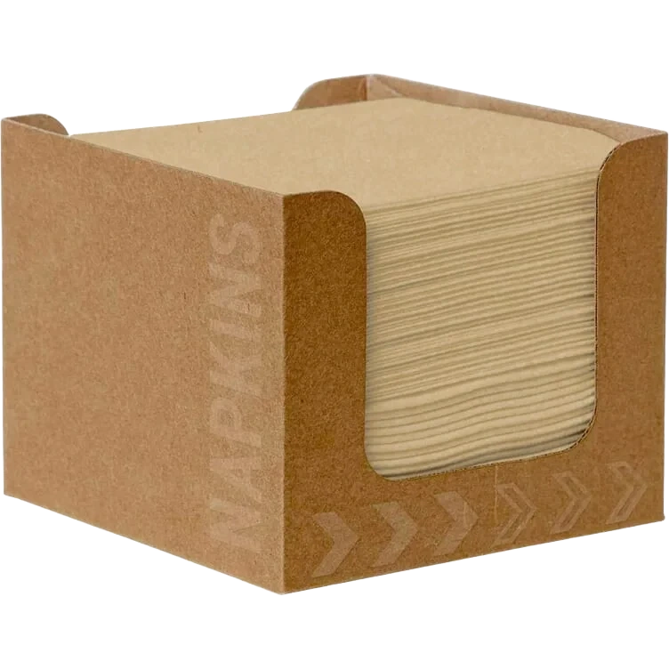 Dispenserboks m/biodunisoft 20cm naturbrun 50stk