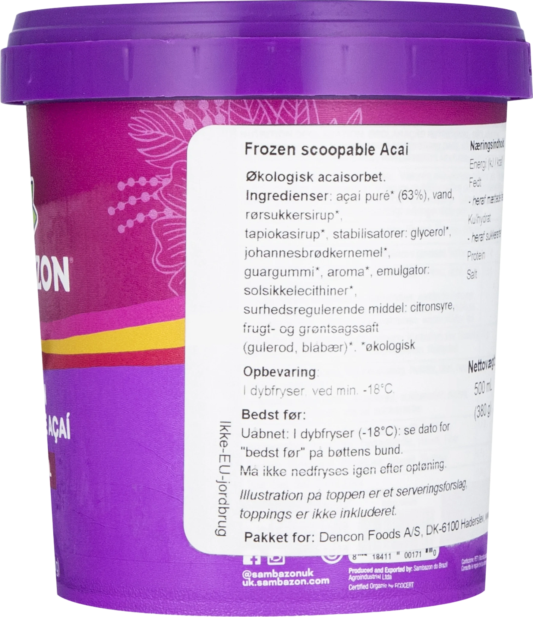 Sambazon Frozen scoopable Acai