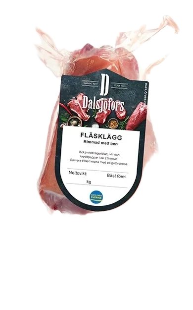 Fläsklägg rimmad med ben