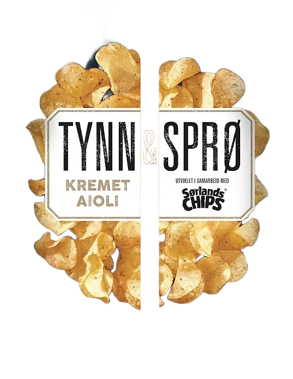 Tynn&Sprø Kremet Aioli 150g Sørlandschip