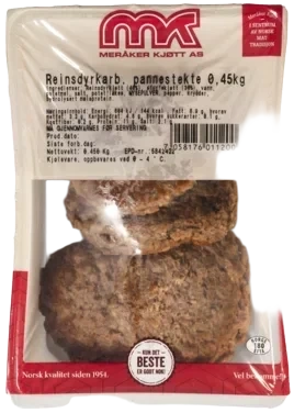 Reinsdyrkarbonader pannestekte   450g