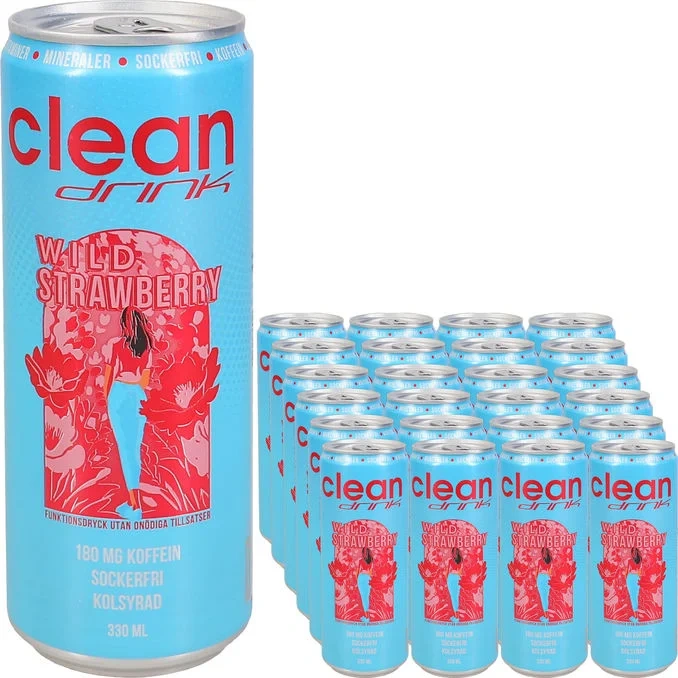 Energidryck Wild Strawberry 24-pack