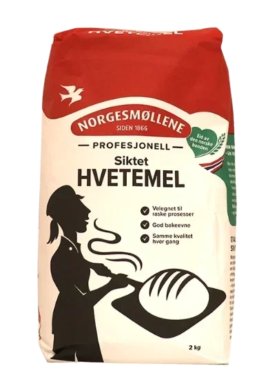 Hvetemel Siktet 2kg Norgesmøllene