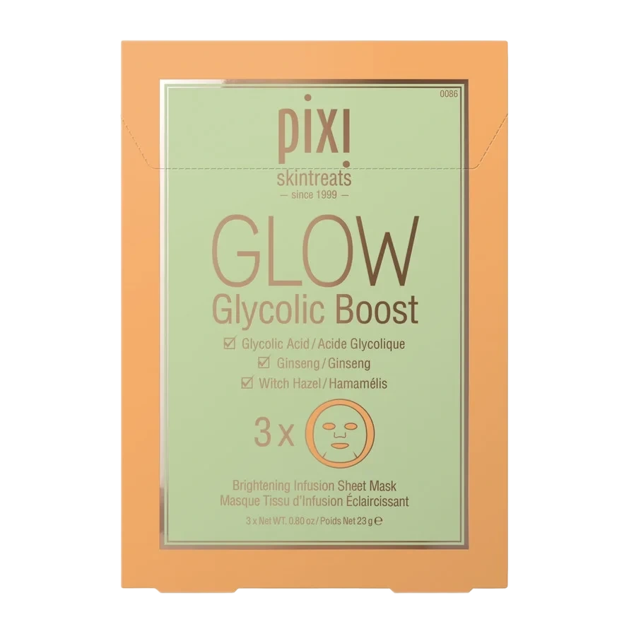 Pixi GLOW Glycolic Boost Sheet Mask 3 pcs