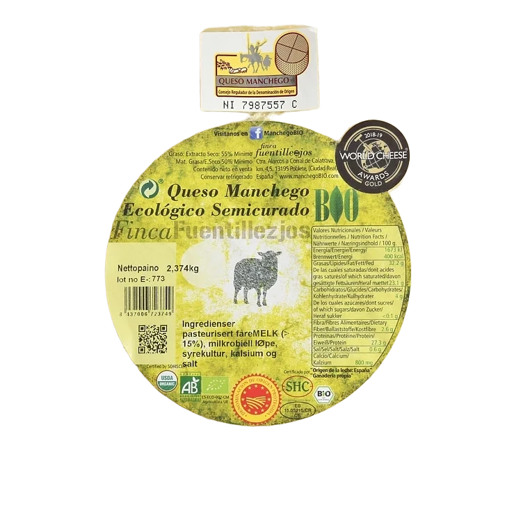 Manchego 3mnd økol.  quesera 4xca2kg   kg