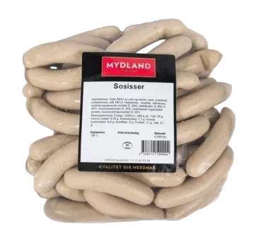 Sosisser Ca 1kg Frys Mydland