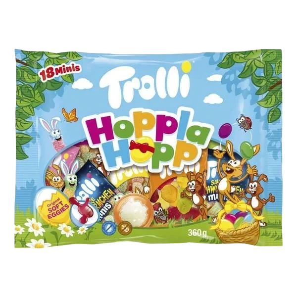 Hoppla Hopp Fruktgummi - 18 Småposer
