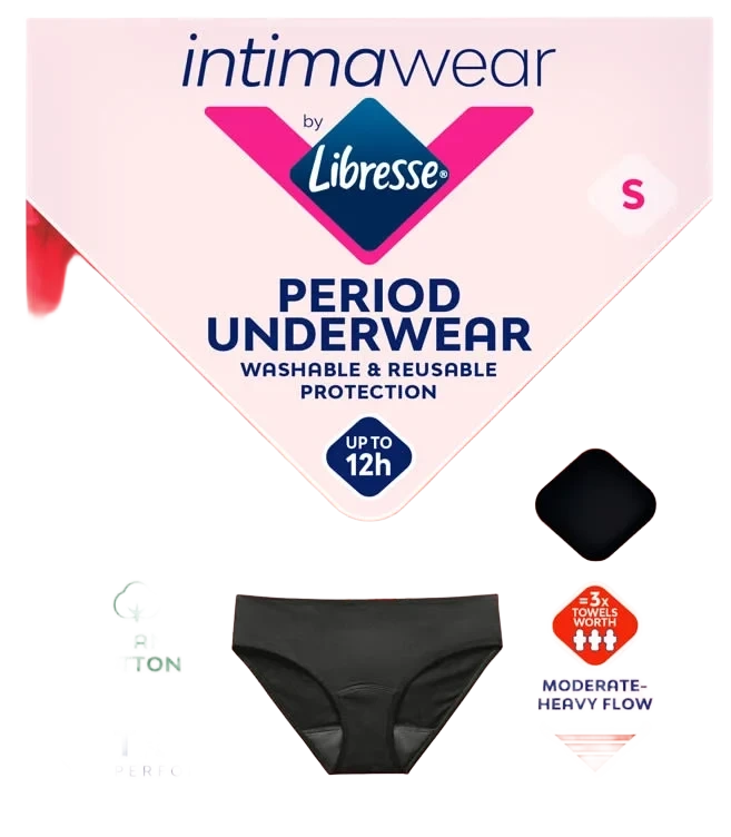 Libresse Menstruse Hipster Svart S 1stk