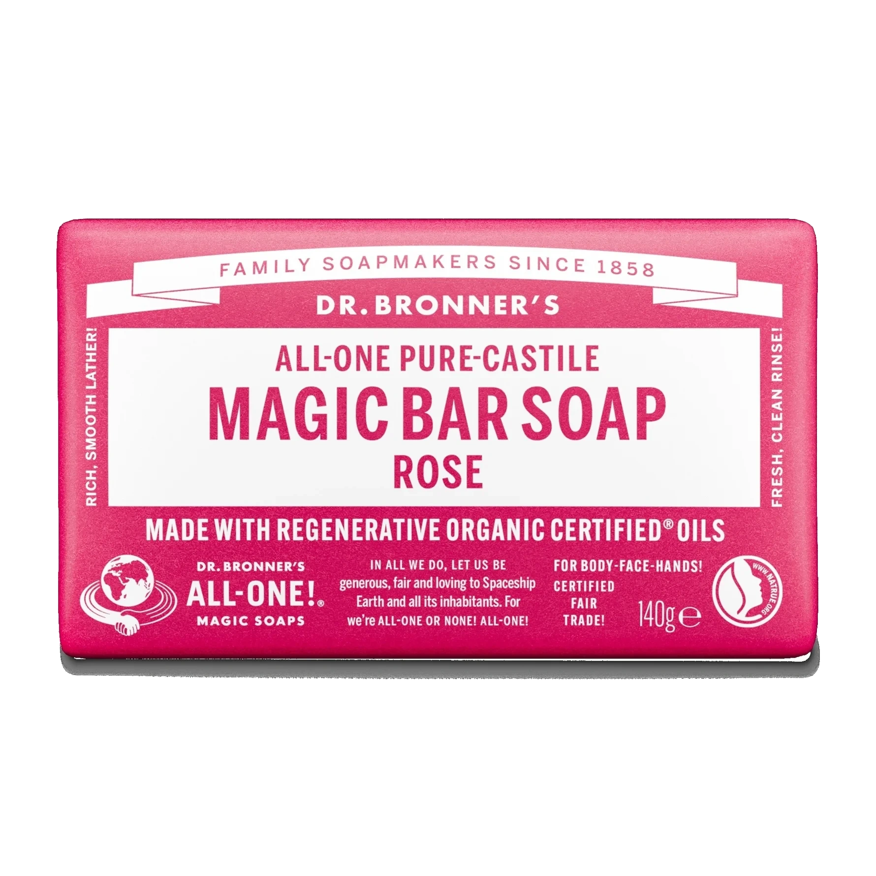 Dr. Bronner's Bar Soap Rose