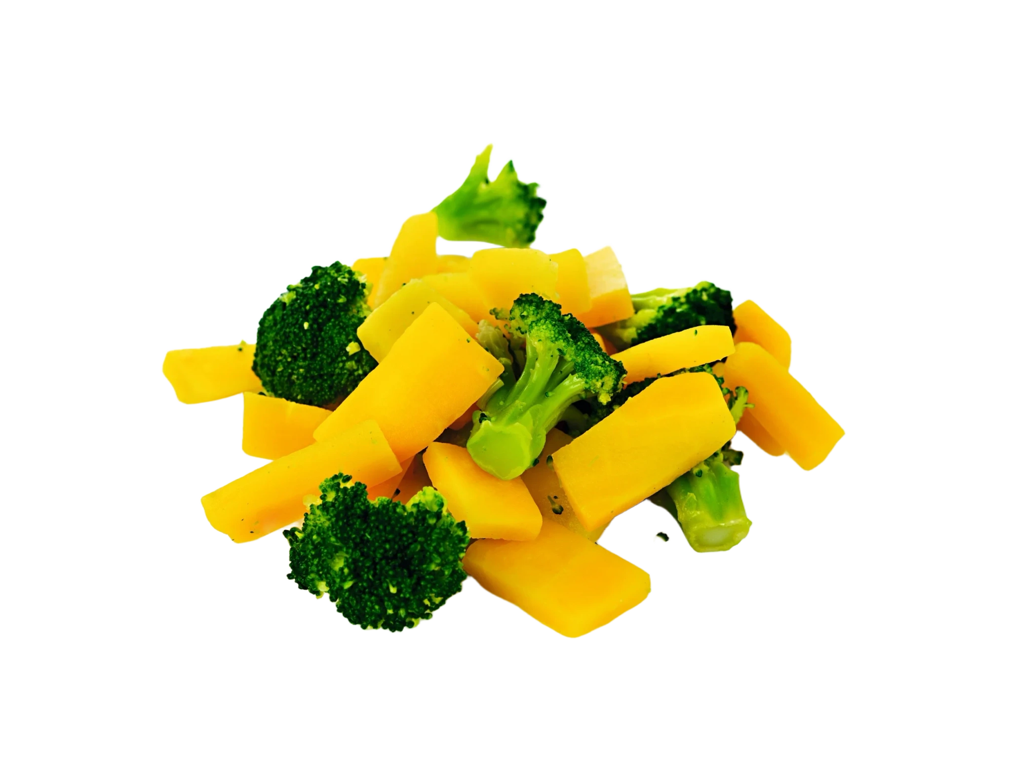 Broccoli och gul morot