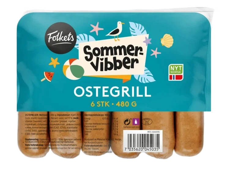Ostegrill 480g Folkets