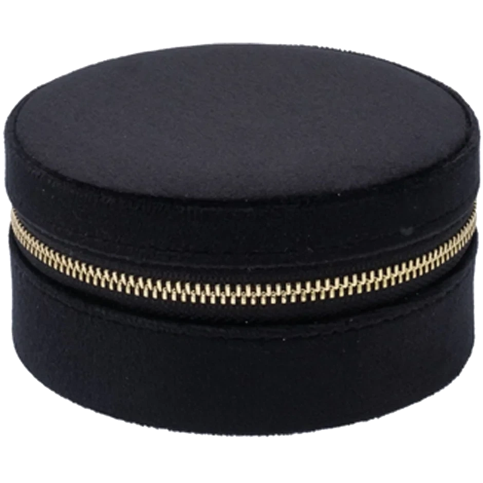Dark Velvet Jewellery Box Round