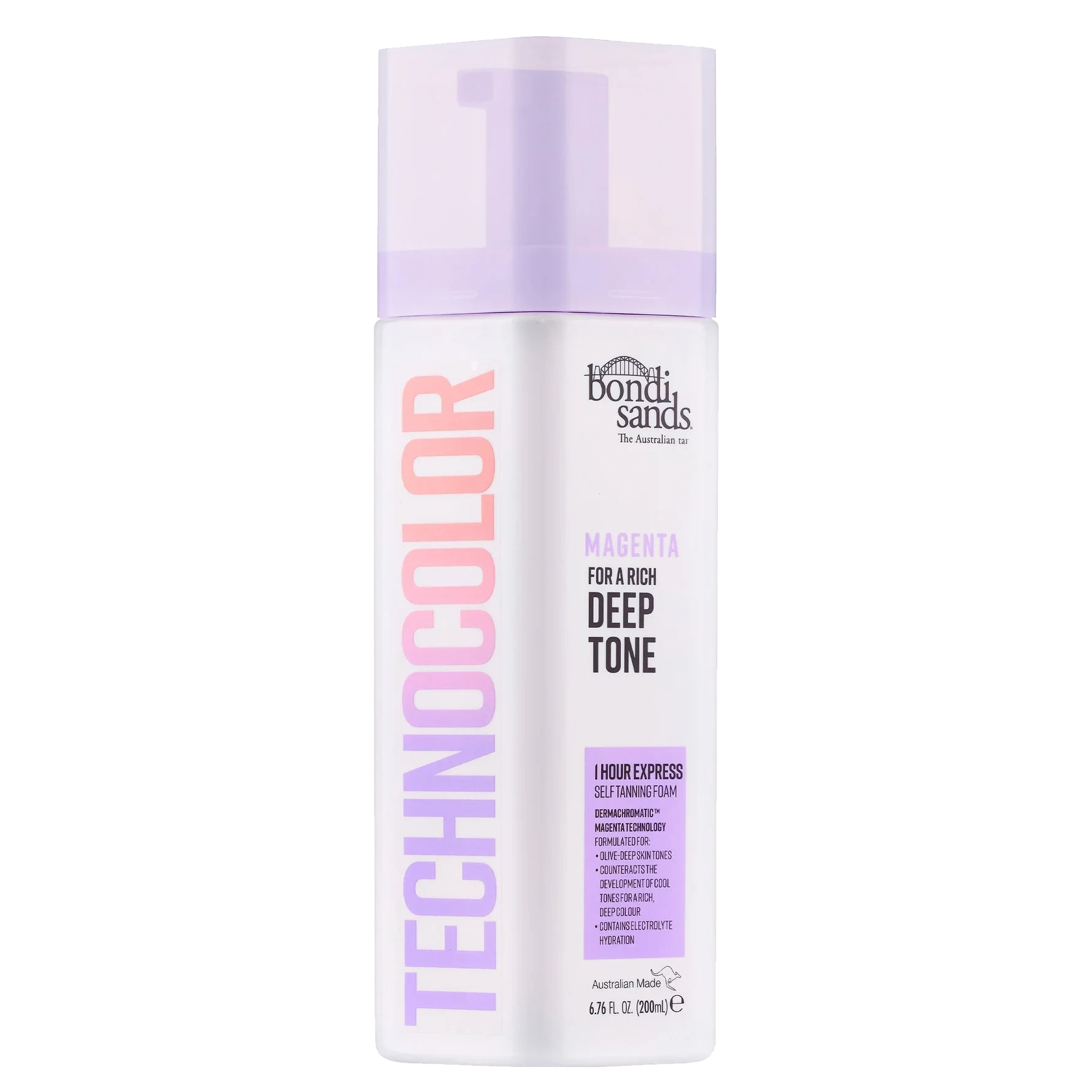 Bondi Sands Technocolor 1 Hour Express Self Tanning Foam Magenta