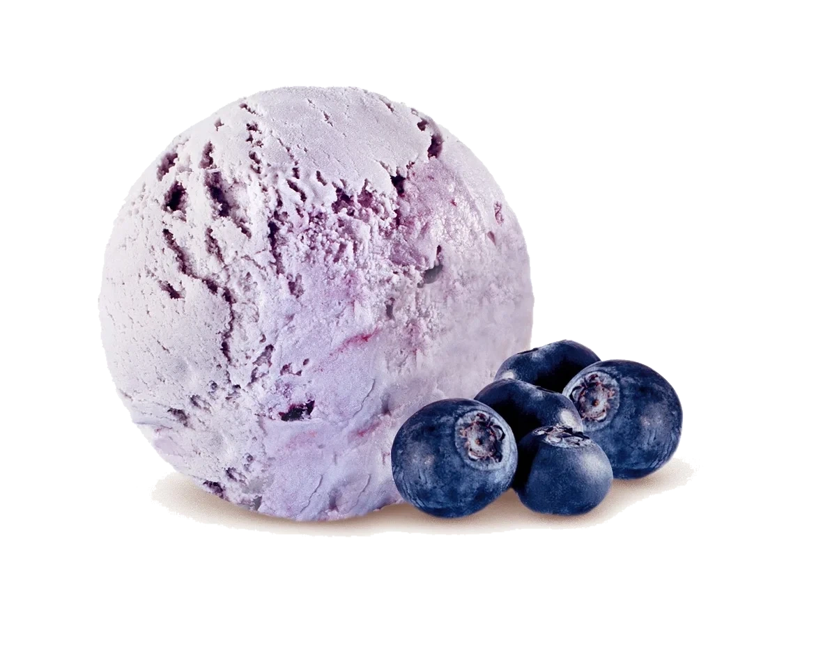 Blåbär Kulglass