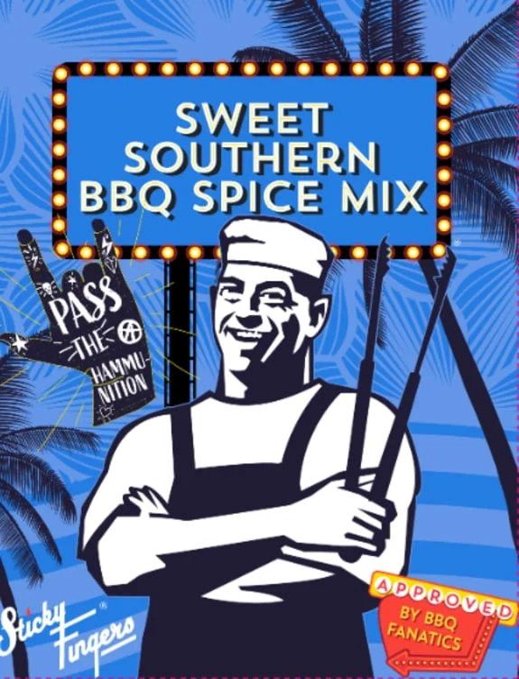 Sweet Southern Bbq Spice Mix 25g Sticky Fingers