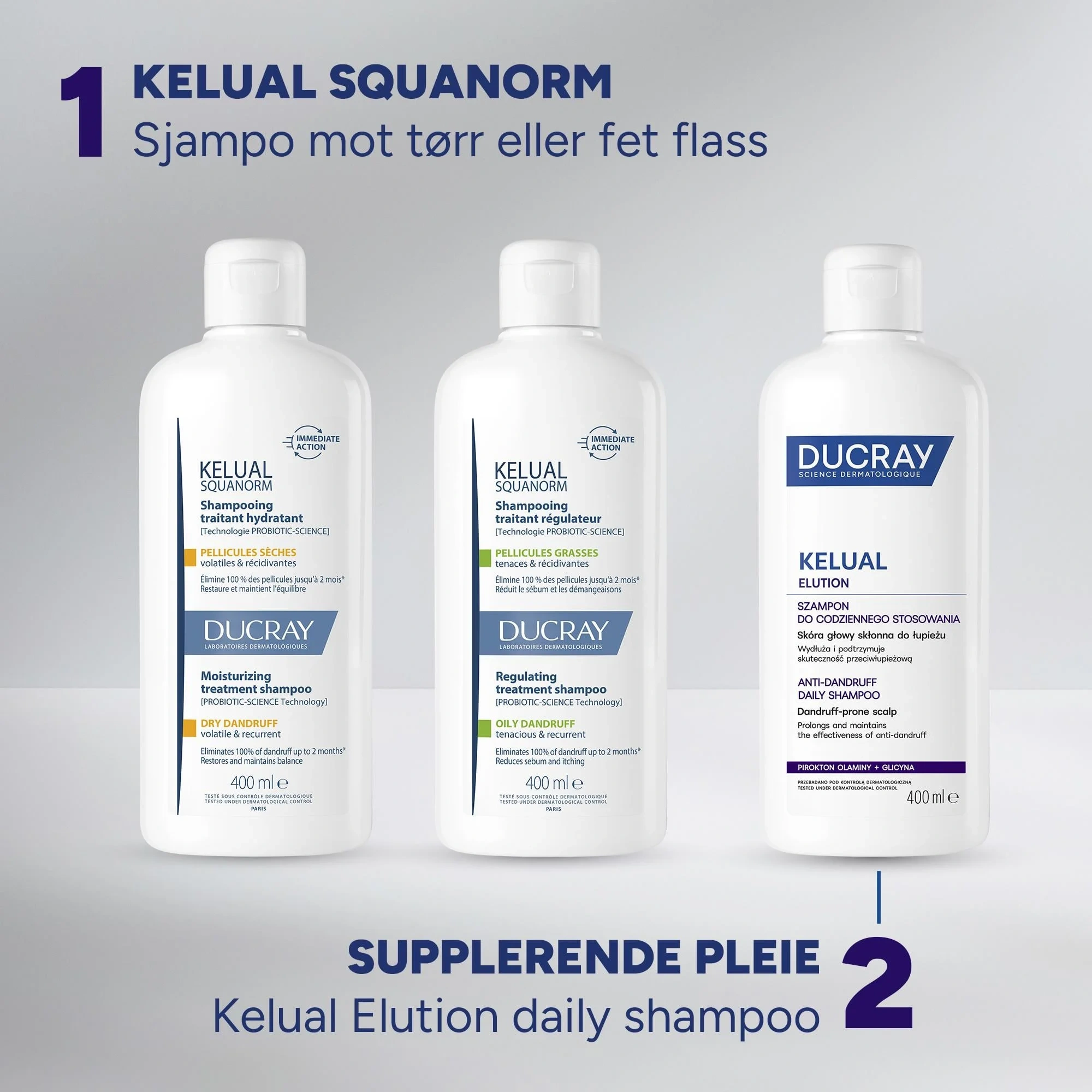 Ducray Kelual Elution Shampoo, 200 ml