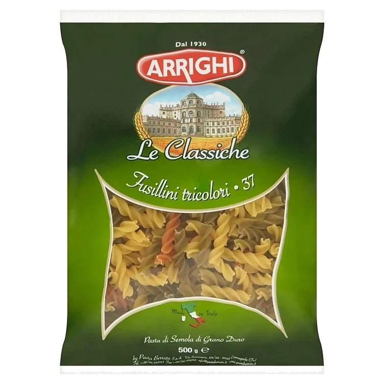 Fusilli arrighi tricolori   500g