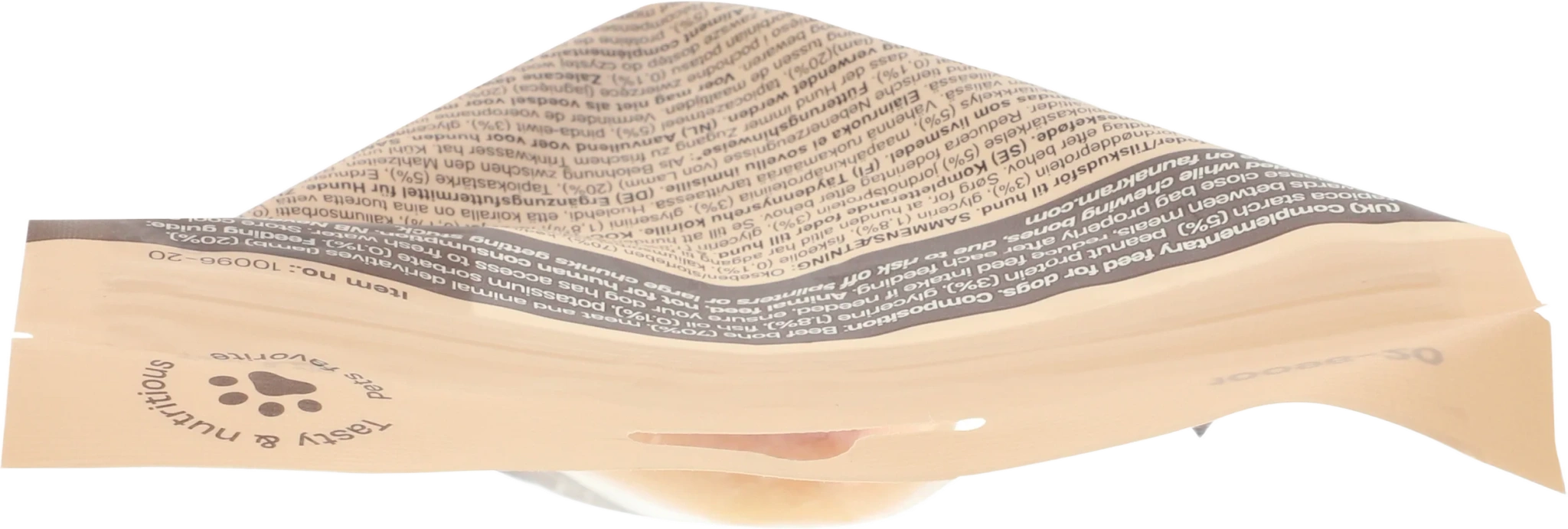 Faunakram Natural beef bone with stuffing: 92% lam