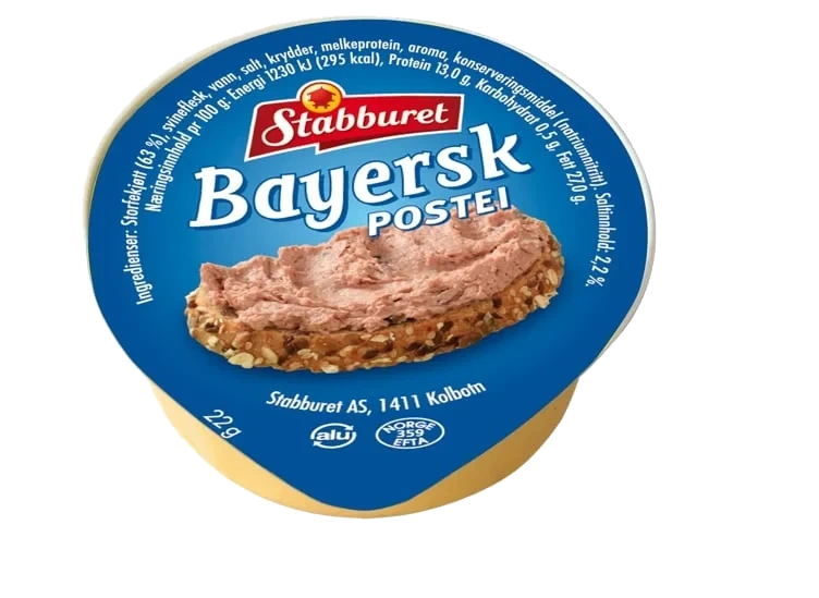 Bayersk postei kuvert  70x22g