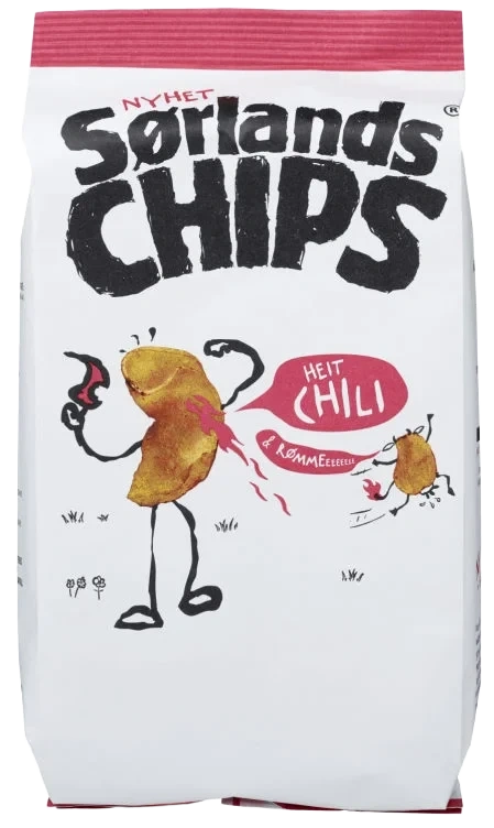Sørlandschips Chili&Rømme 180g